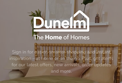Dunelm app homescreen