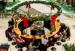 Champagne bar in Peter Jones store