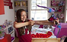 The Nerf Rebelle Agent Bow is being marketed at girls as well as boys and is no doubt set to appeal to both following the popularity of the bow-toting Jennifer Lawrence in the Hunger Games film.