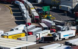 Lorry queue Brexit
