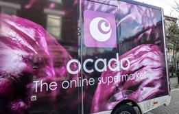 Ocado van purple