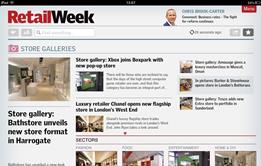 Readers can view the Retail Week iPad app in landscape or portrait