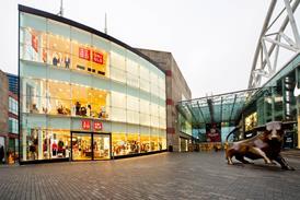 Uniqlo Birmingham store front in daytime