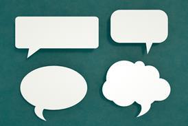 Speech bubbles illustration