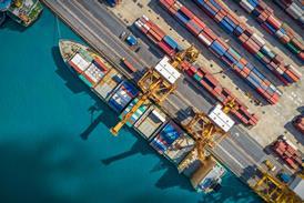 Cargo-ship-stacked-with-containers