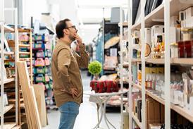 Customer browsing products