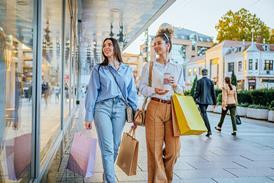 Friends shopping