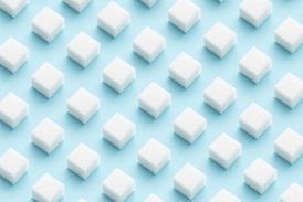 Sugar cubes pattern background