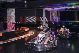 E-karting at Gravity, in a former Debenhams store in Wandsworth