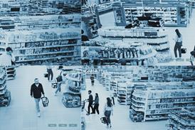 CCTV footage from a supermarket