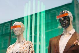 Mannequins with face visors