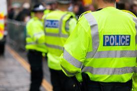 Police officer in high viz jackets