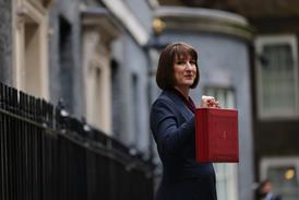 Rachel Reeves holding chancellor's red briefcase