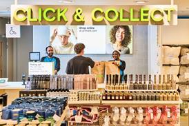 Primark store click and collect station