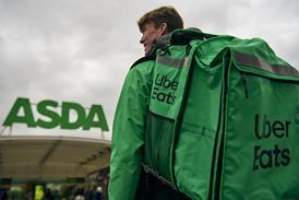 Uber driver outside Asda