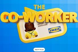 IKEA Roblox screengrab. Text reads: The Co-worker, Ikea, Apply for this job