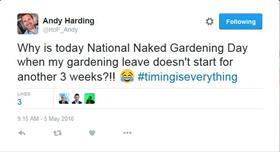Andy Harding tweet edited