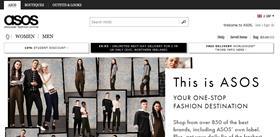 Asos homepage