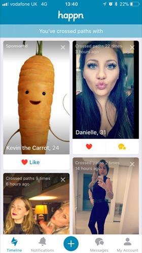 Kevin the Carrot on Happn