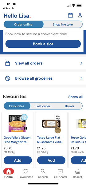 Tesco increases online item order limits for deliveries