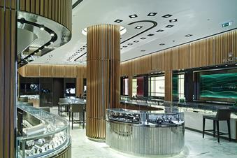 Interior of Watches of Switzerland’s Regent Street store