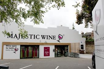 Majestic Wine's new store in St John's Wood is the first to feature its new logo.