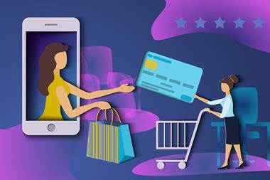 Online shopping ilustration