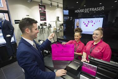 House of Fraser will keep its click-and-collect offer free