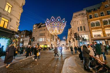 New Bond Street at Christmas
