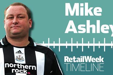 Mike Ashley timeline