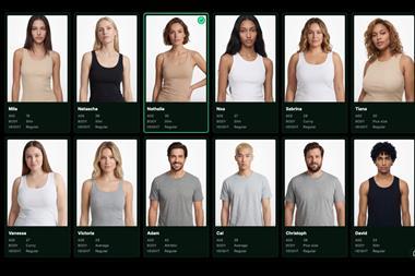 Images of models from Zalando's Scayle Studios