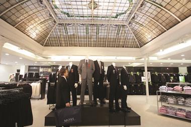 Formalwear retailer Moss Bros has reported a 7.4% jump in like-for-like sales for the 15 weeks to May 16 as bosses remain “confident” of meeting targets.