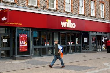 Wilko with person walking past