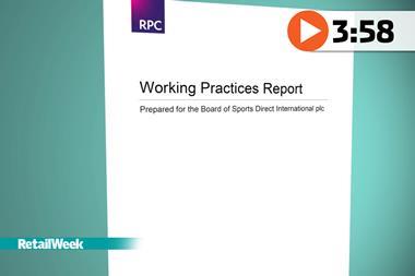 Sports Direct working practice report