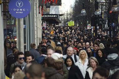 Footfall soared at retailers across the UK in January