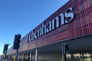 Earnings at department stores such as Debenhams will 'remain depressed' according to Moody's