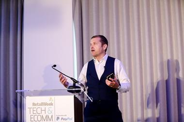Andy Harding at Retail Week's Tech & Ecomm event
