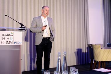 Andy Wolfe at Retail Week's Tech & Ecomm conference