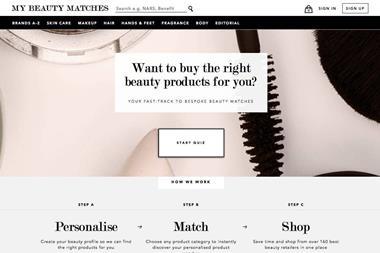 The online marketplace gives personalised product recommendations to its users.