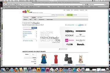 Ebay has launched an ad to promote its Fashion Outlet