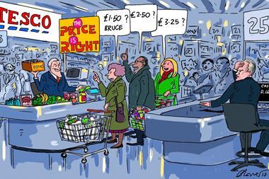 Cartoonist Patrick Blower’s take on Tesco overcharging shoppers on in-store offers