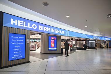 WHSmith Birmingham Airport entrance