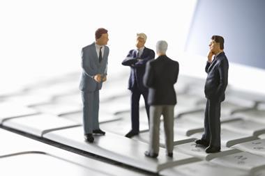 miniature office men