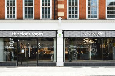 Exterior of The Floor Room by Carpetright store