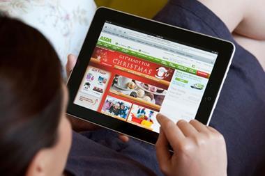 Non-food online sales increased by 12% on last November