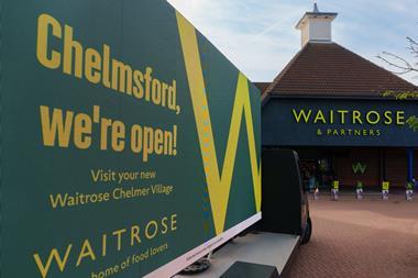 Exterior of Waitrose Chelmsford store