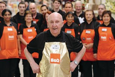 B&Q’s oldest employee Syd Prior hangs up his apron at the age of 96