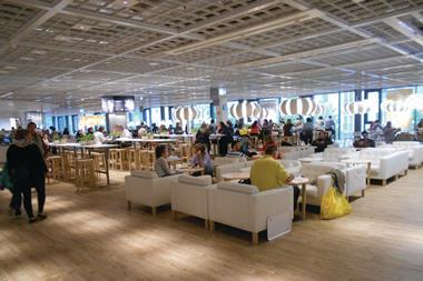 The Ikea Citystore includes an in-store cafe.