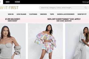 ISawitFirst homepage with models