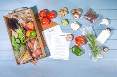 Meal kit subscription box